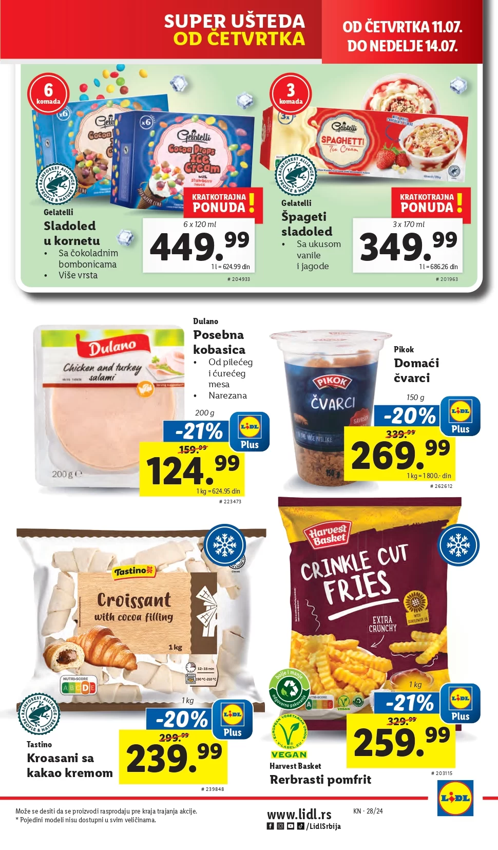 Lidl katalog PREHRANA 1-17.7.2024.