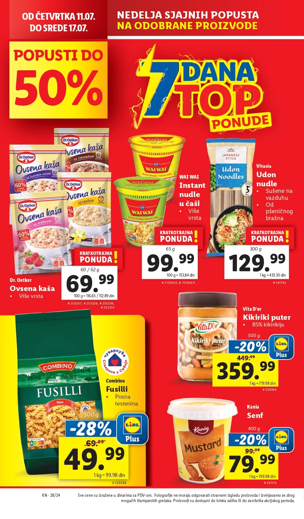 Lidl katalog PREHRANA 1-17.7.2024.