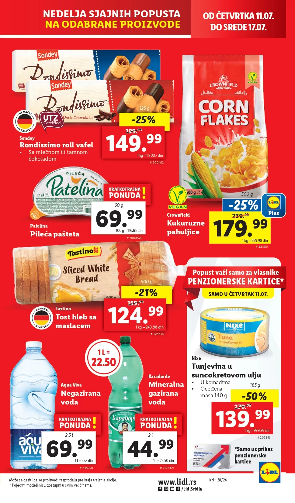 Lidl katalog PREHRANA 1-17.7.2024.