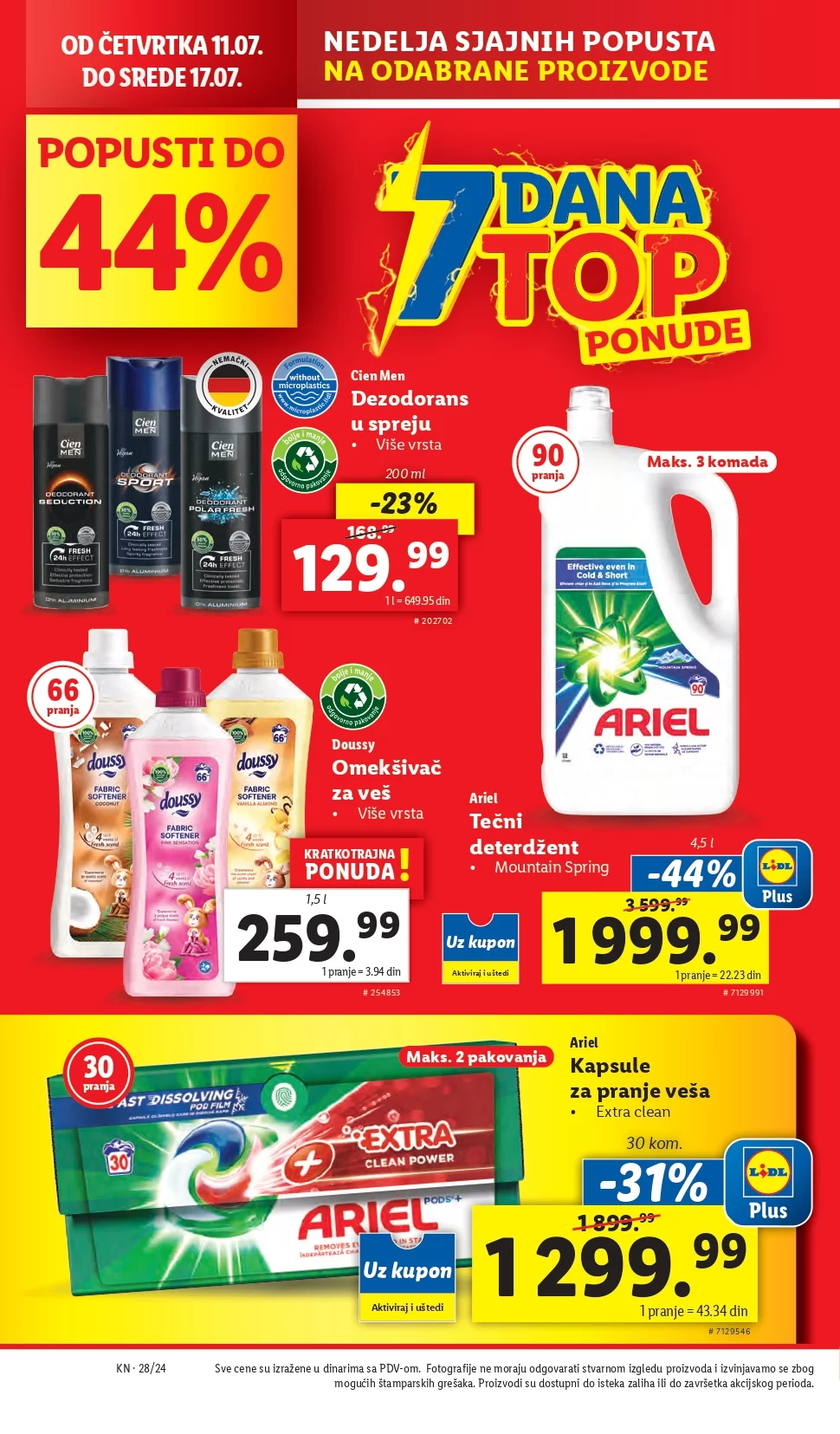 Lidl katalog PREHRANA 1-17.7.2024.