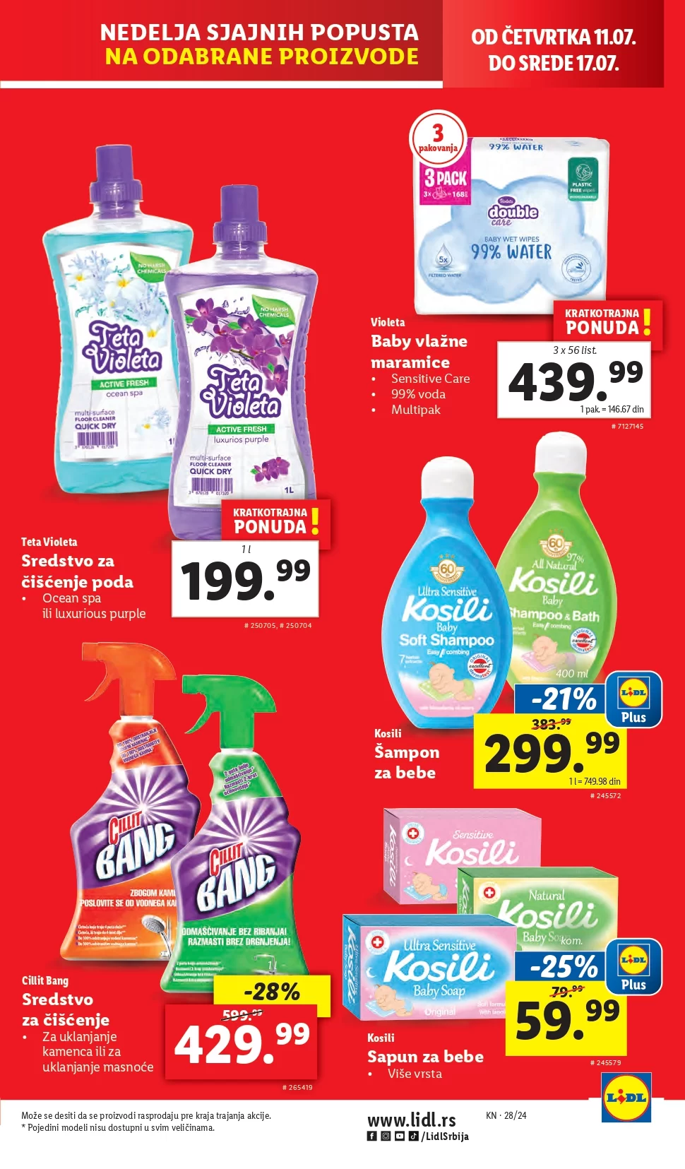 Lidl katalog PREHRANA 1-17.7.2024.