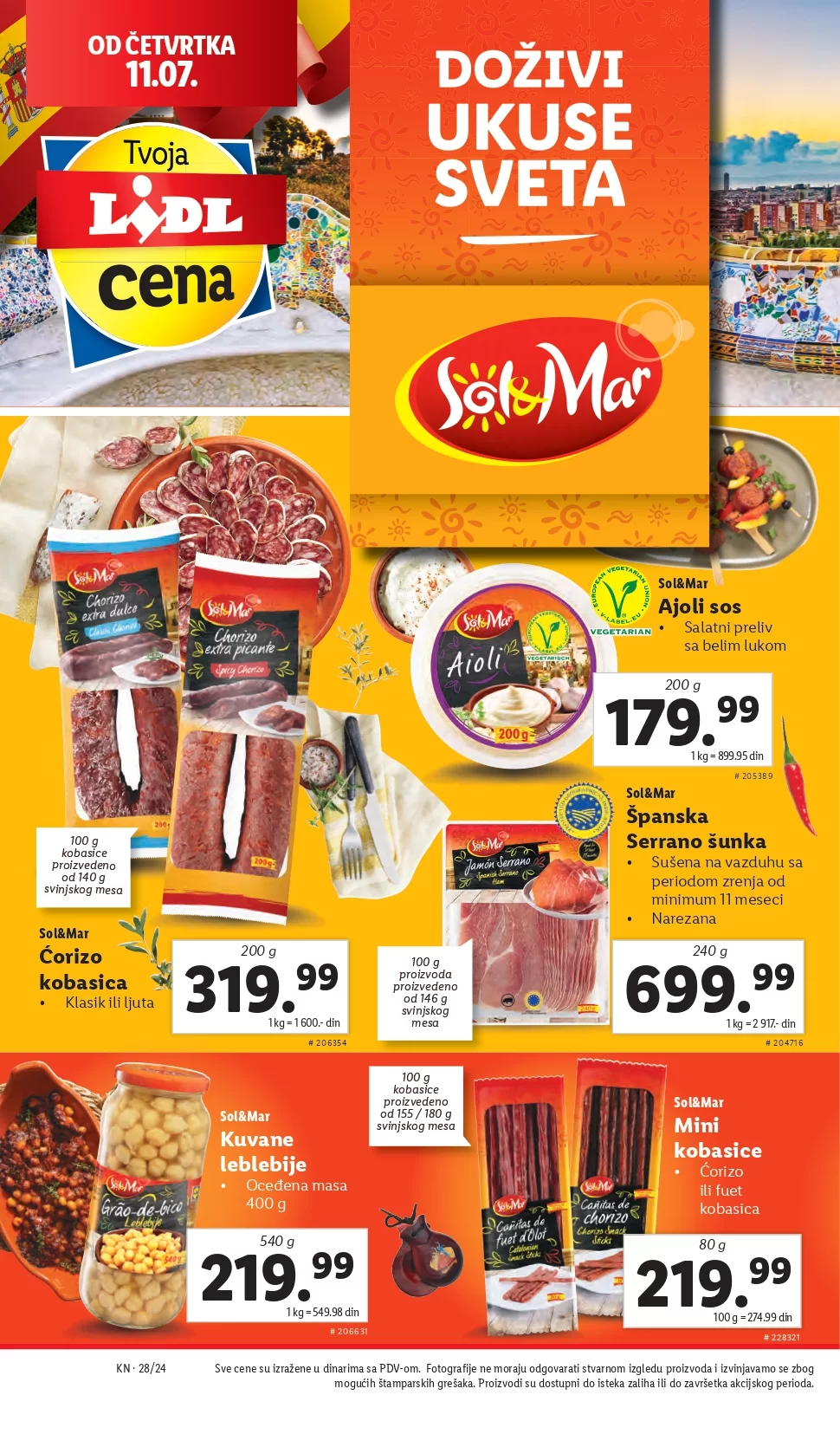 Lidl katalog PREHRANA 1-17.7.2024.