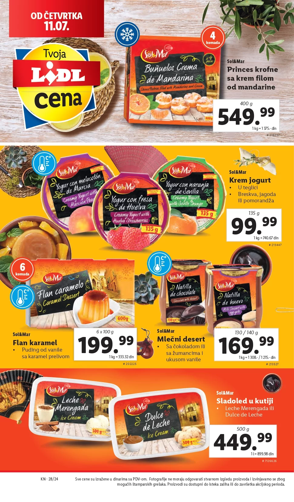 Lidl katalog PREHRANA 1-17.7.2024.
