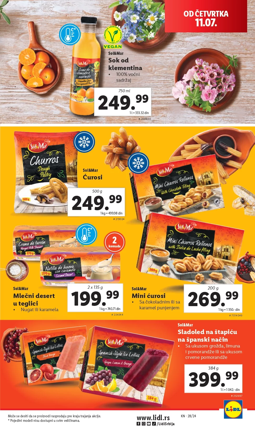 Lidl katalog PREHRANA 1-17.7.2024.