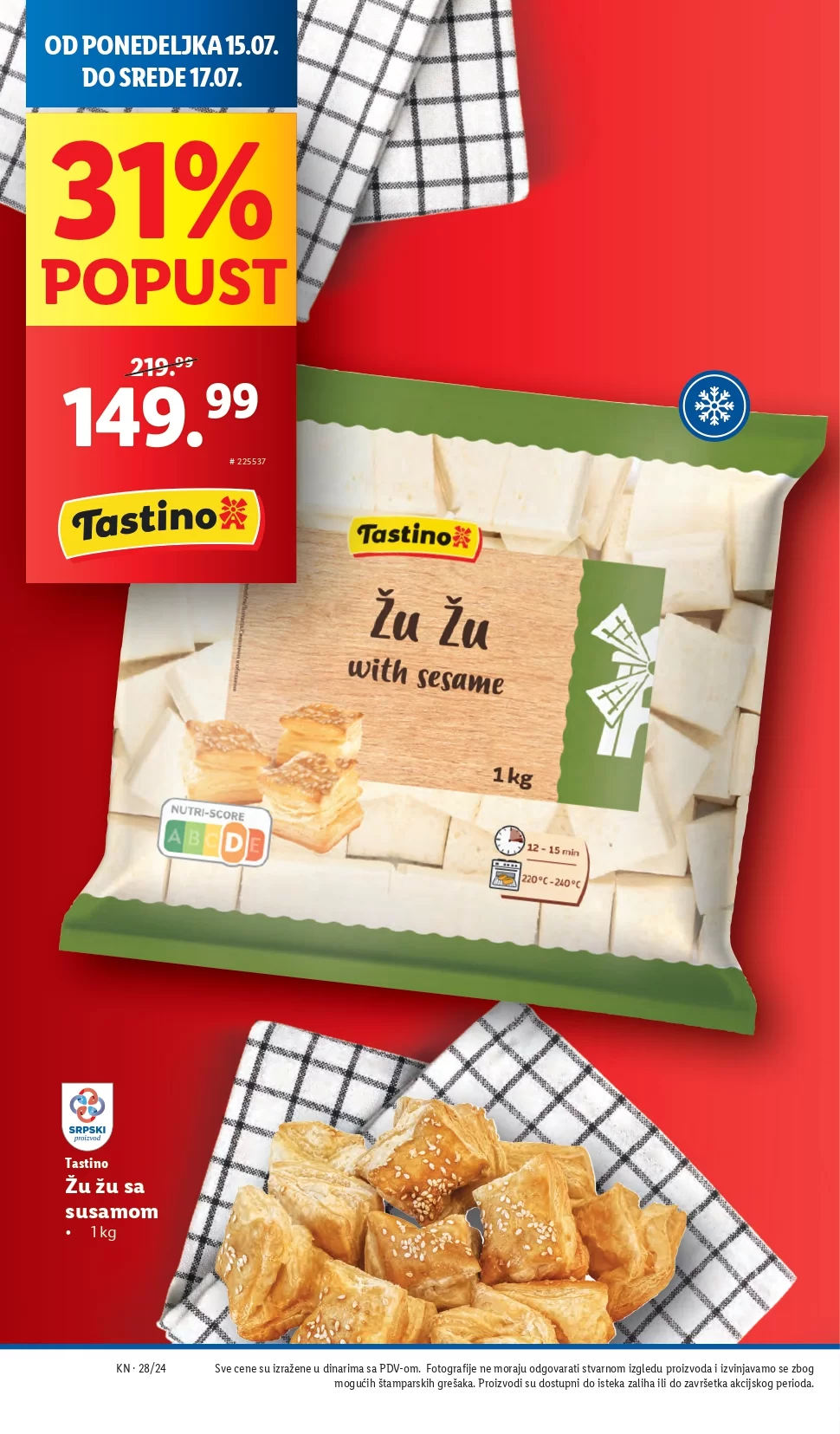 Lidl katalog PREHRANA 1-17.7.2024.