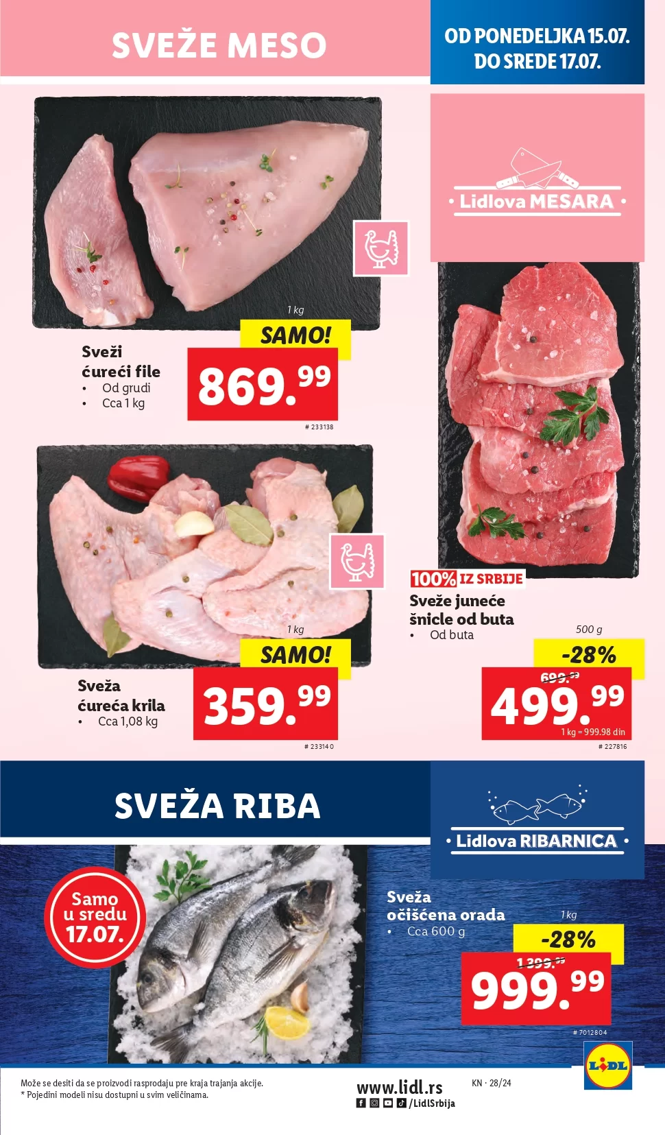 Lidl katalog PREHRANA 1-17.7.2024.