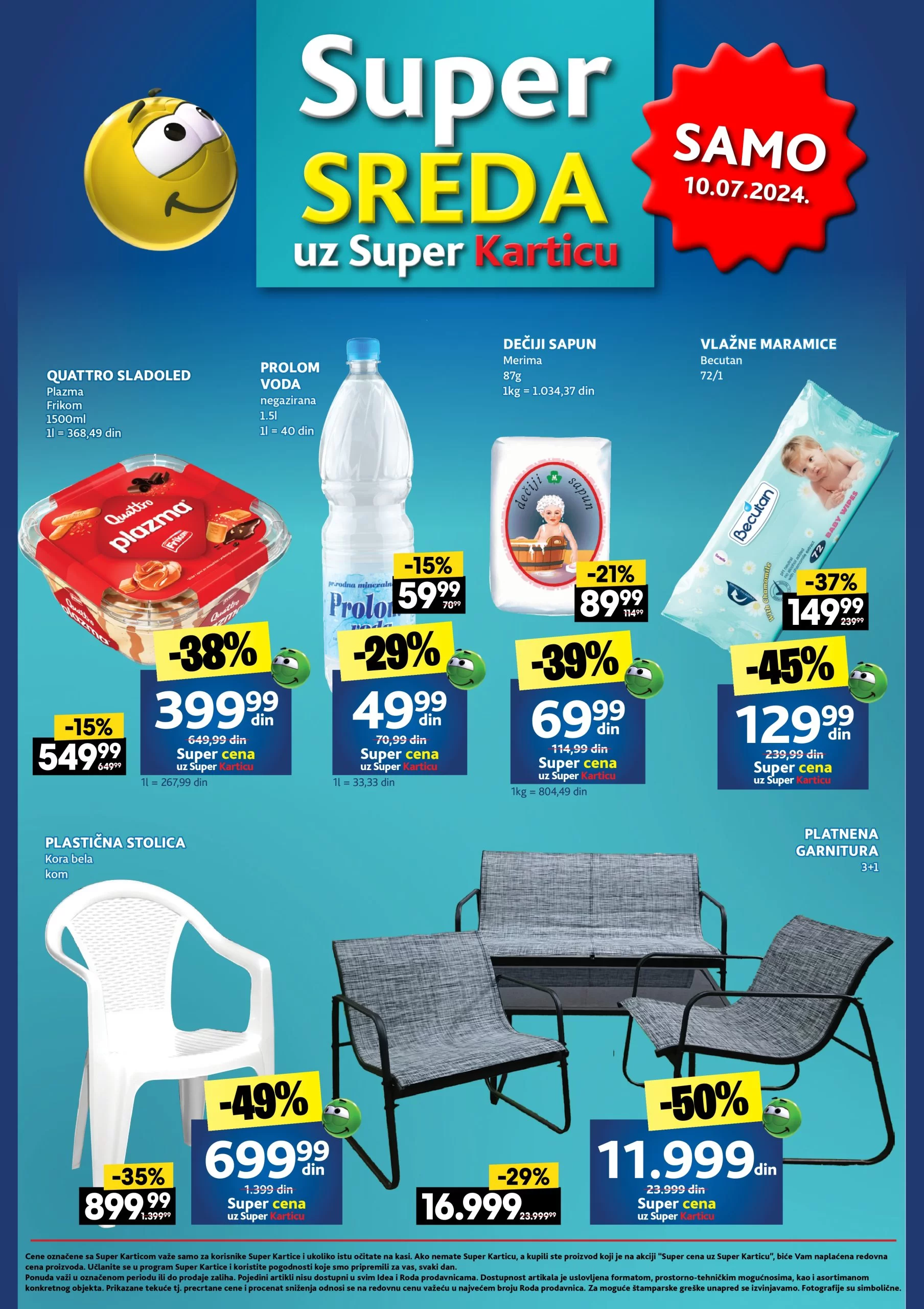 Roda akcija SUPER SREDA 10.7.2024.