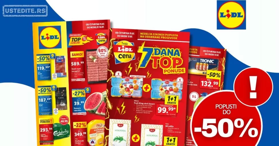 Lidl katalog PREHRANA 1-17.7.2024.