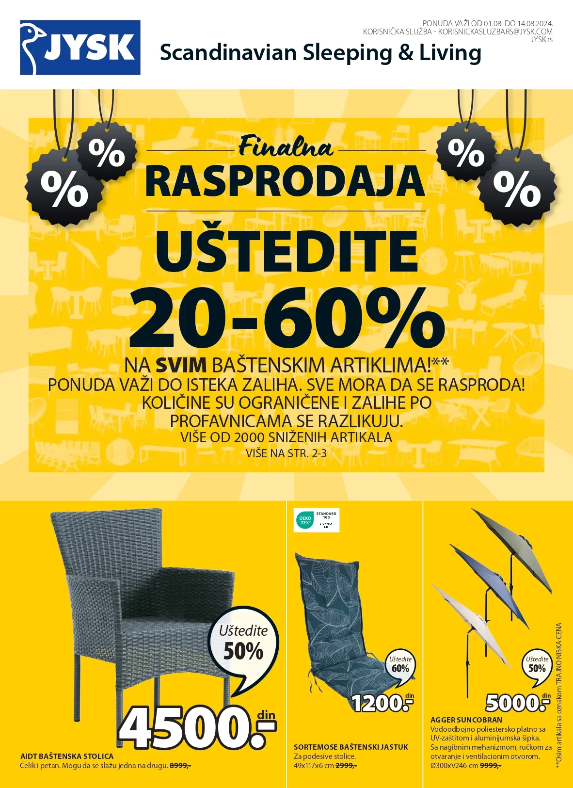 Jysk katalog 1-14.8.2024.
