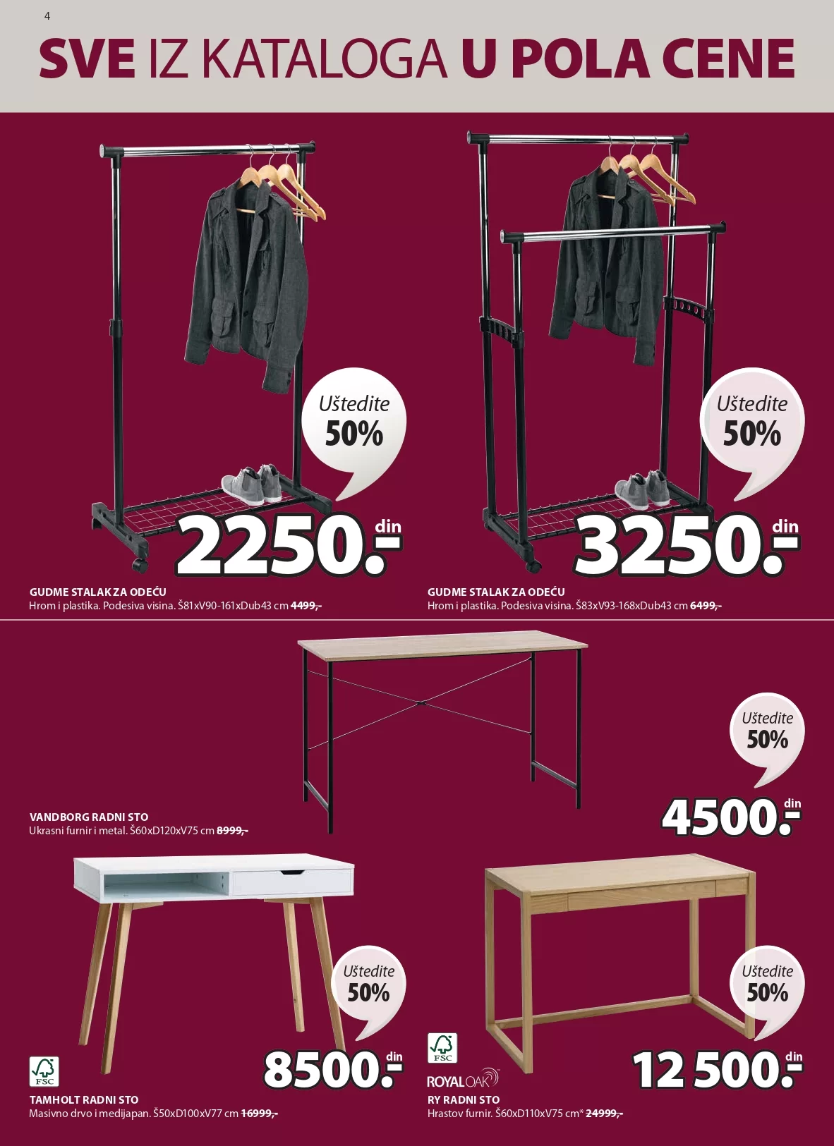 Jysk katalog SVE U POLA CENE 8-21.8.2024.