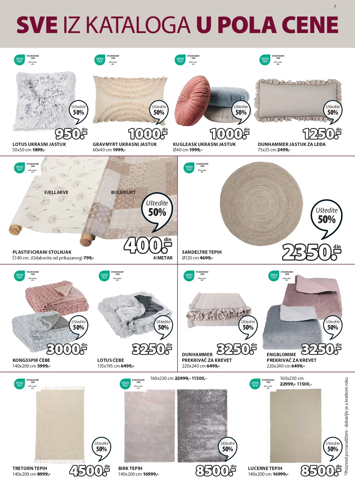 Jysk katalog SVE U POLA CENE 8-21.8.2024.