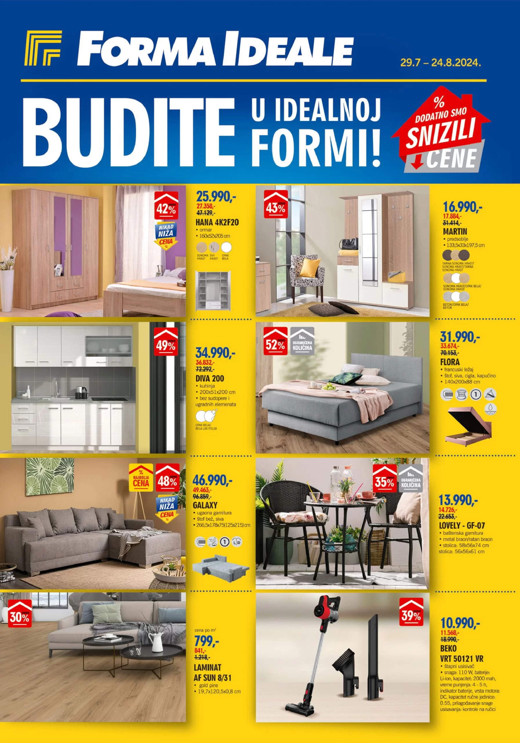 Forma Ideale katalog NAMEŠTAJ 29.7-24.8.2024.