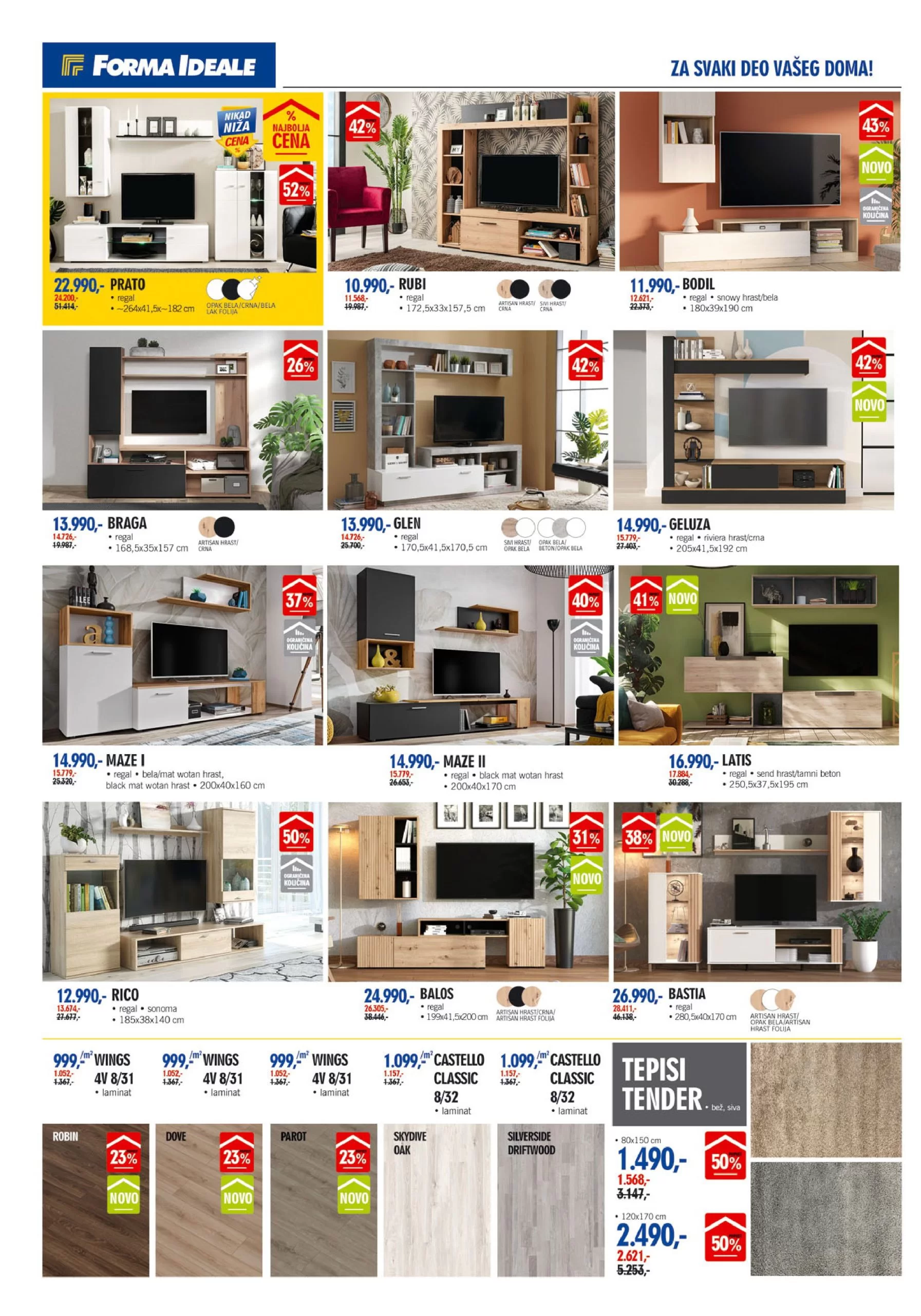 Forma Ideale katalog NAMEŠTAJ 29.7-24.8.2024.