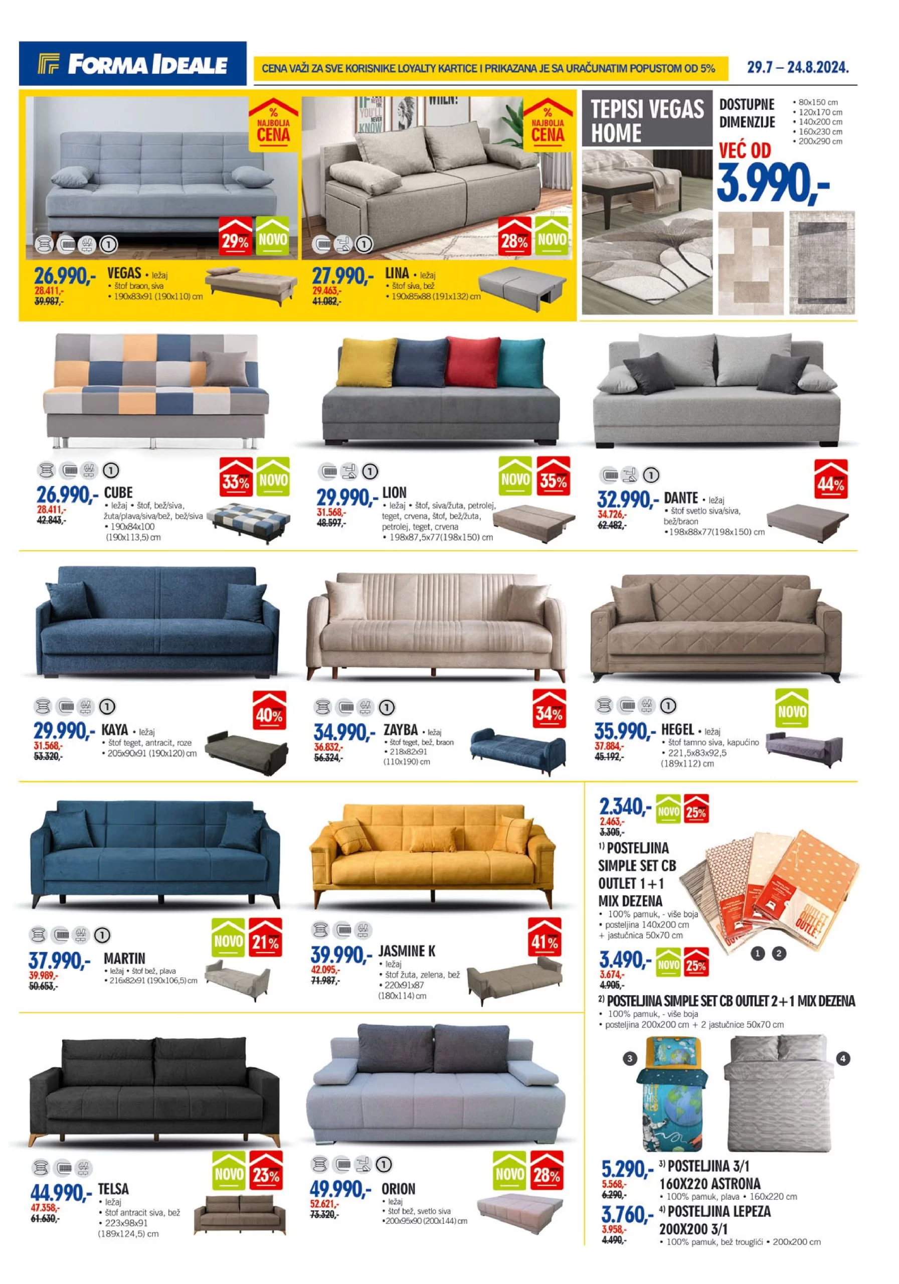 Forma Ideale katalog NAMEŠTAJ 29.7-24.8.2024.