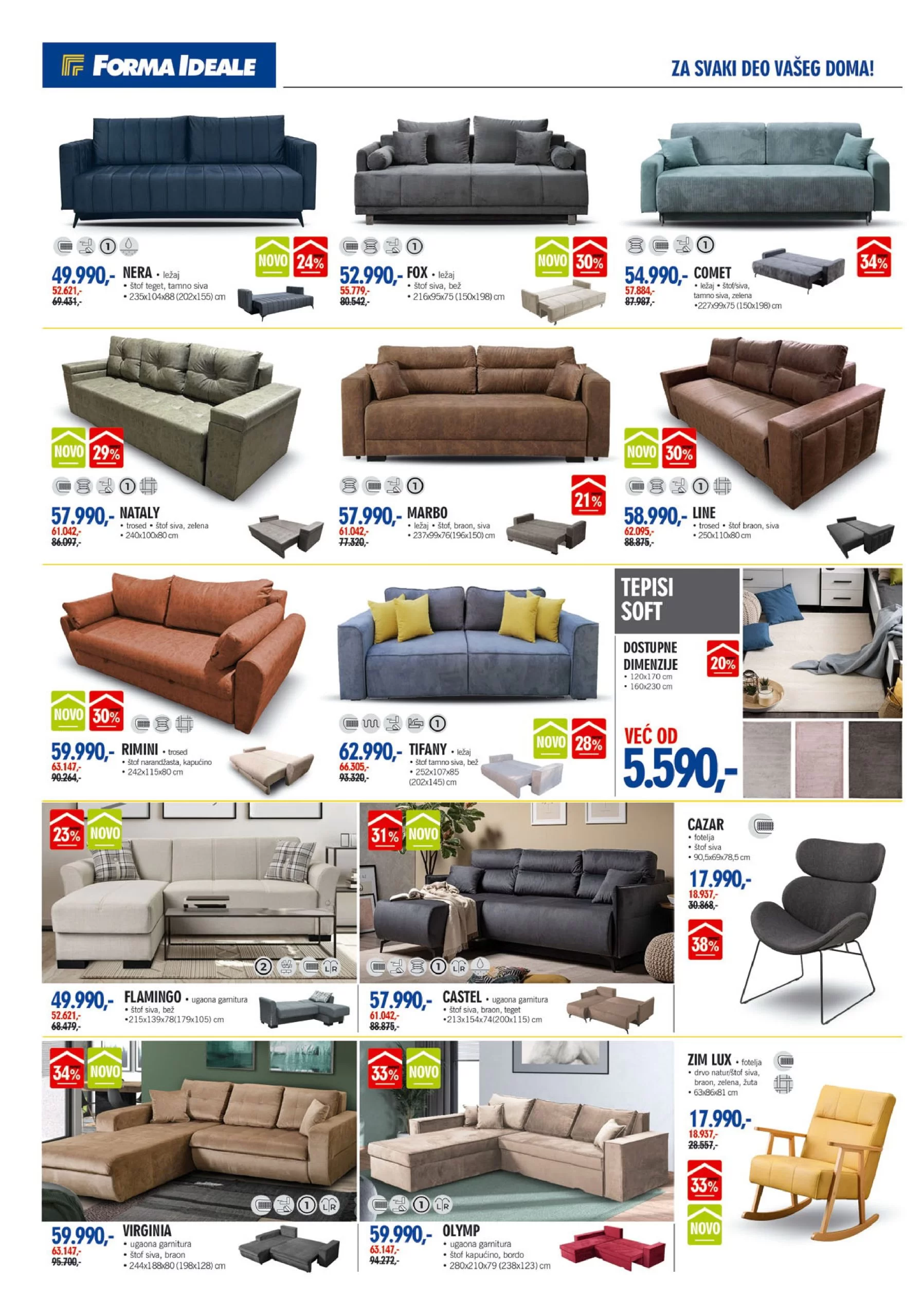 Forma Ideale katalog NAMEŠTAJ 29.7-24.8.2024.
