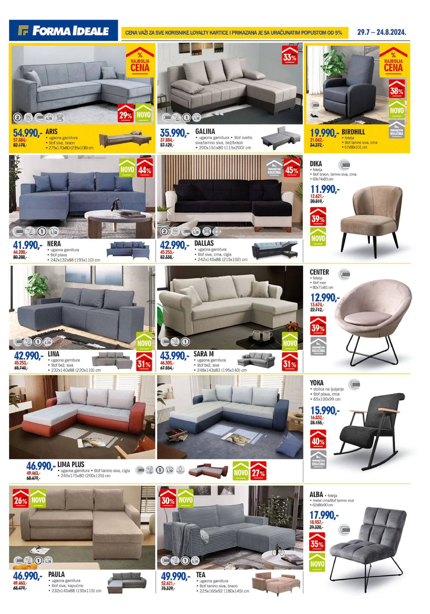 Forma Ideale katalog NAMEŠTAJ 29.7-24.8.2024.