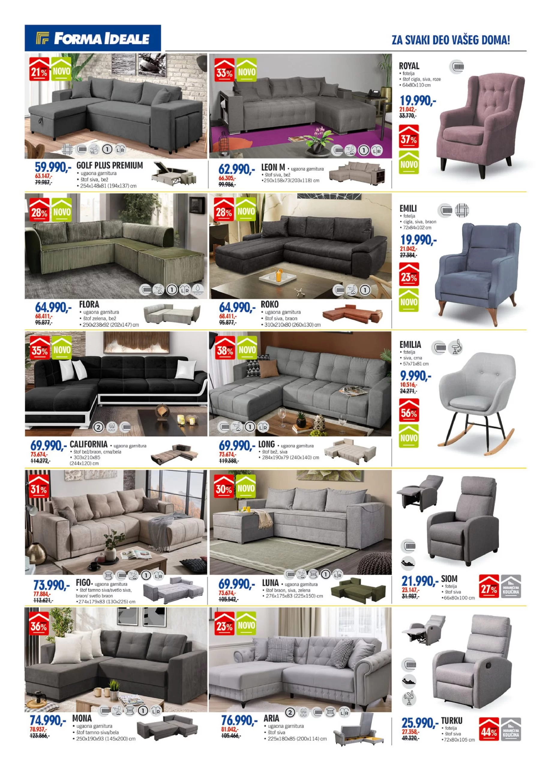 Forma Ideale katalog NAMEŠTAJ 29.7-24.8.2024.