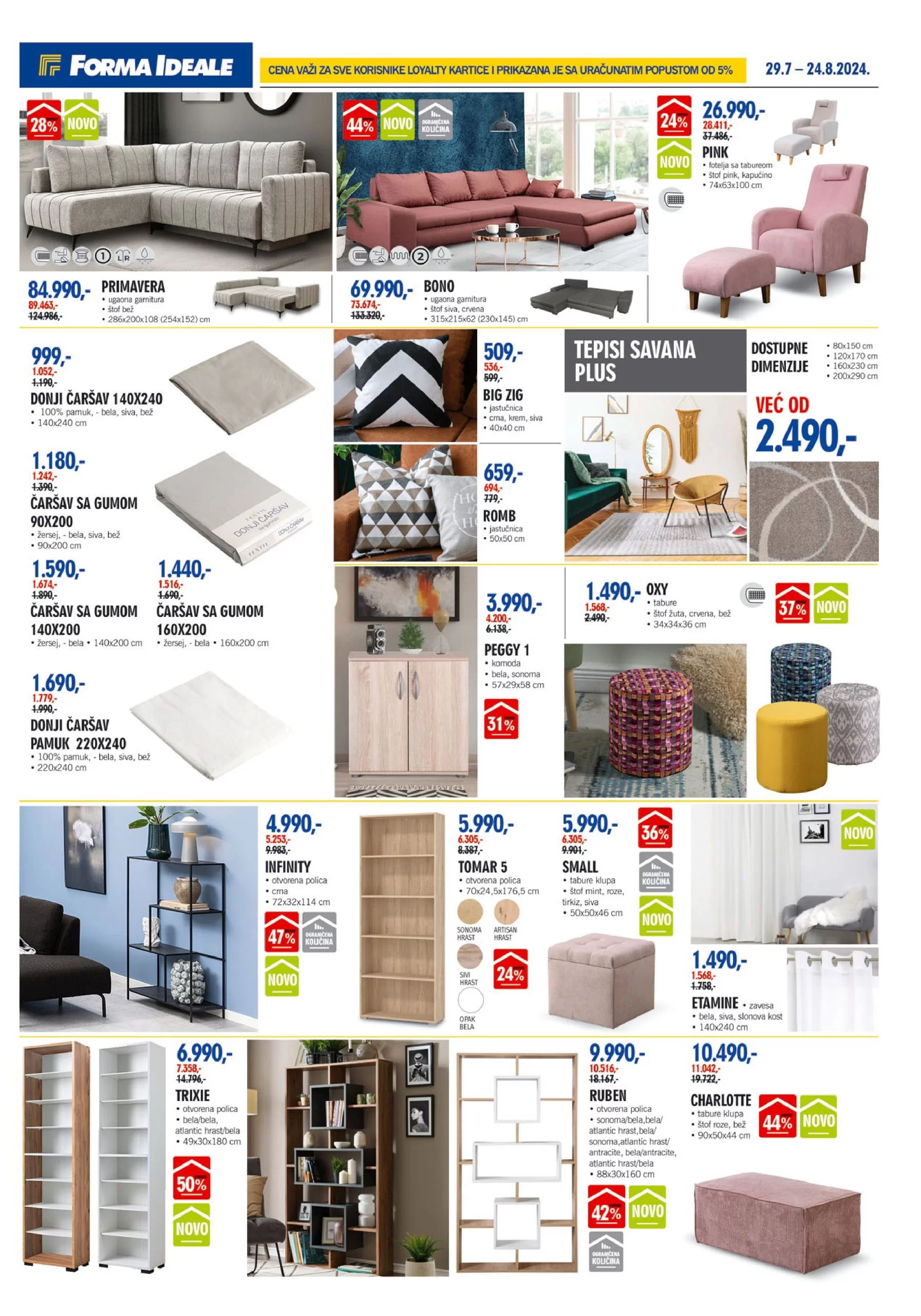 Forma Ideale katalog NAMEŠTAJ 29.7-24.8.2024.