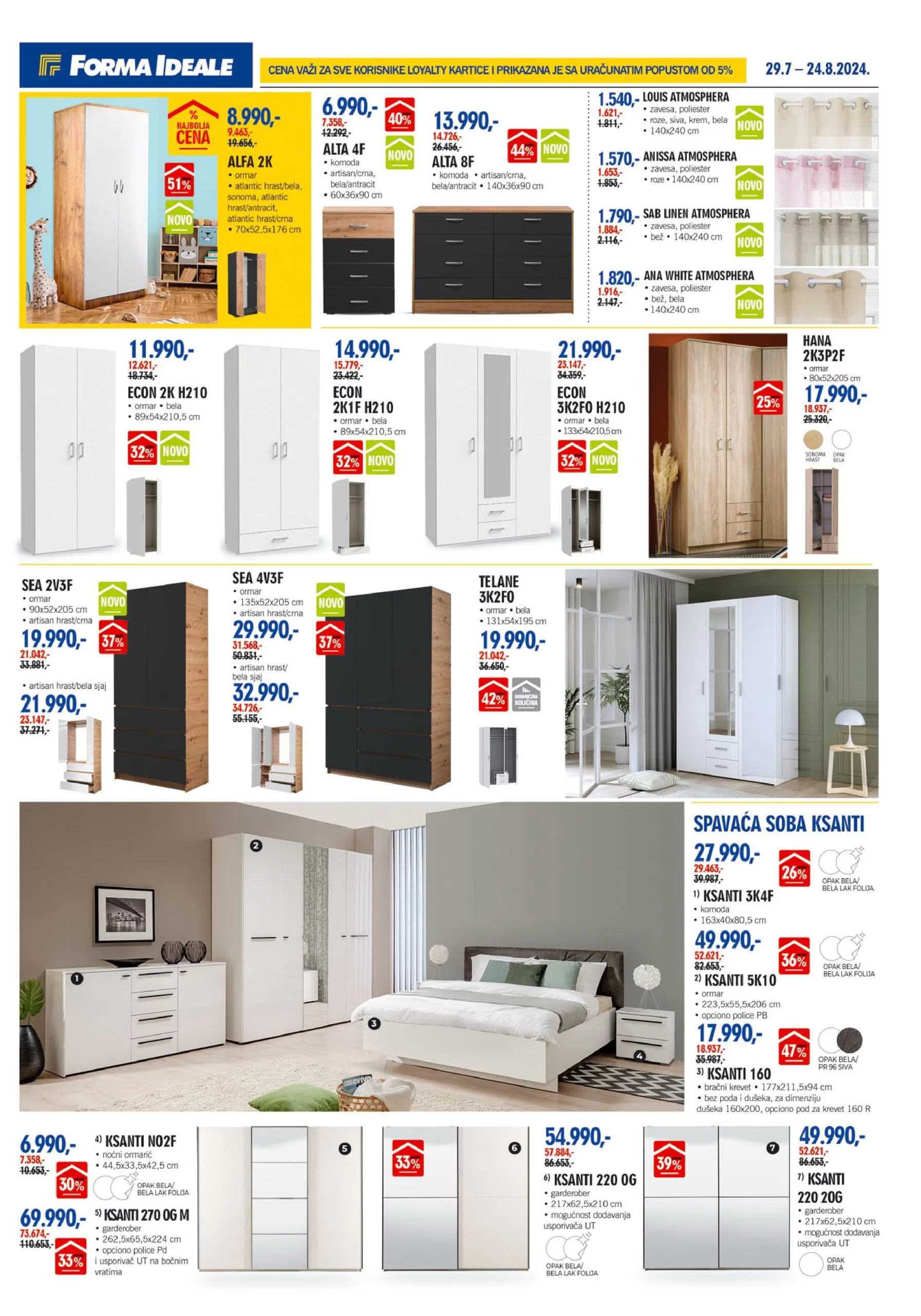 Forma Ideale katalog NAMEŠTAJ 29.7-24.8.2024.