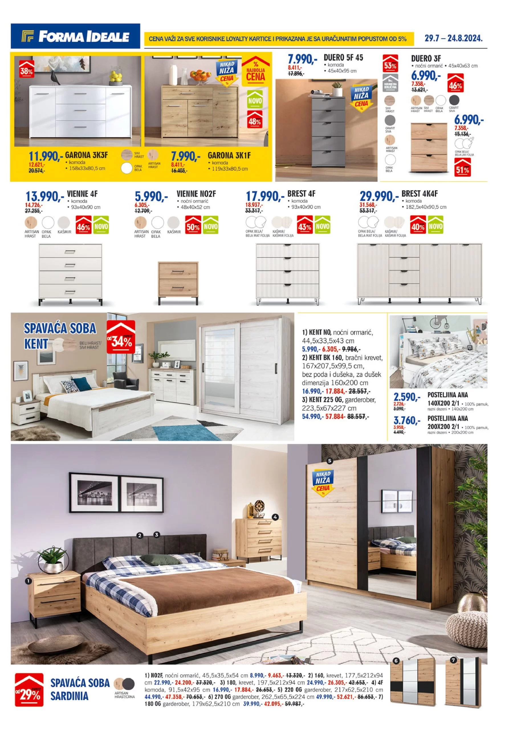 Forma Ideale katalog NAMEŠTAJ 29.7-24.8.2024.