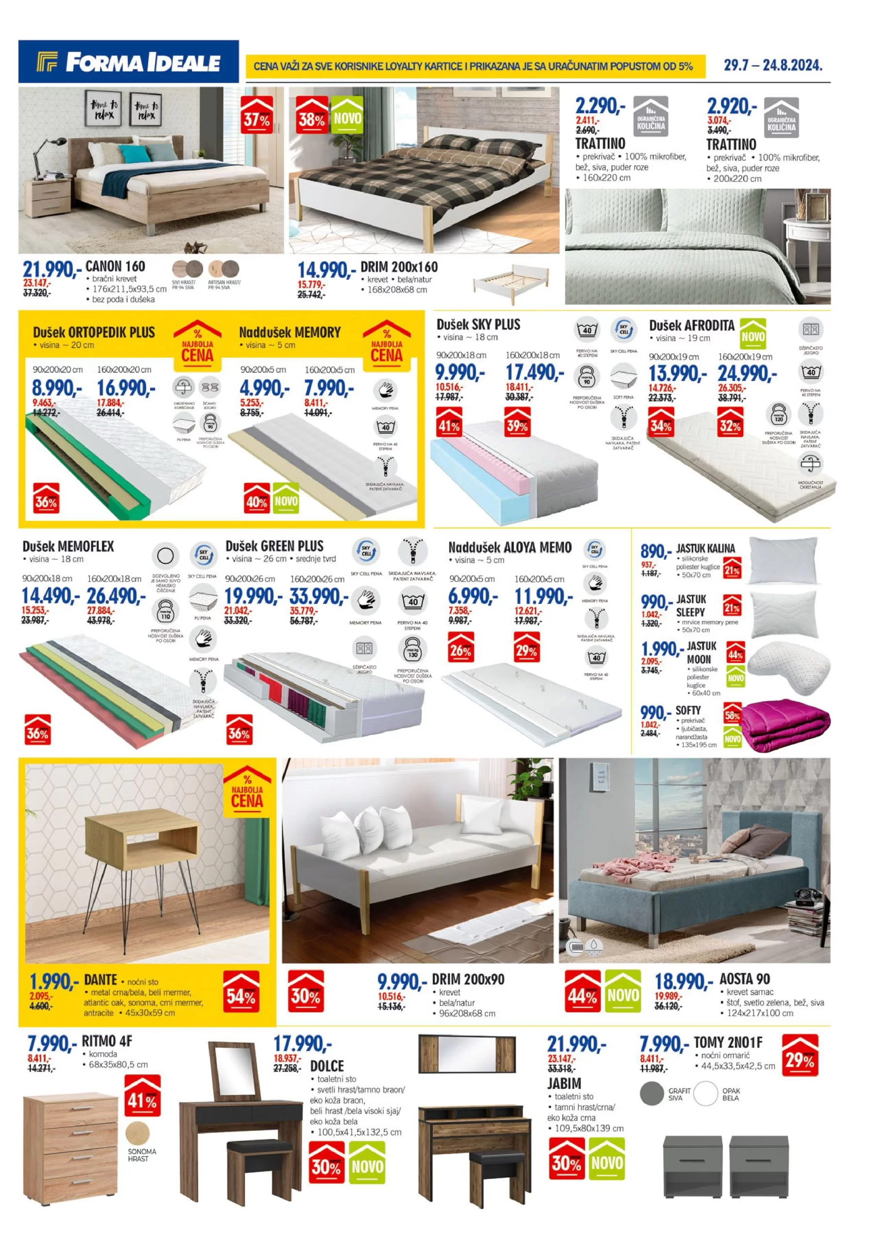 Forma Ideale katalog NAMEŠTAJ 29.7-24.8.2024.