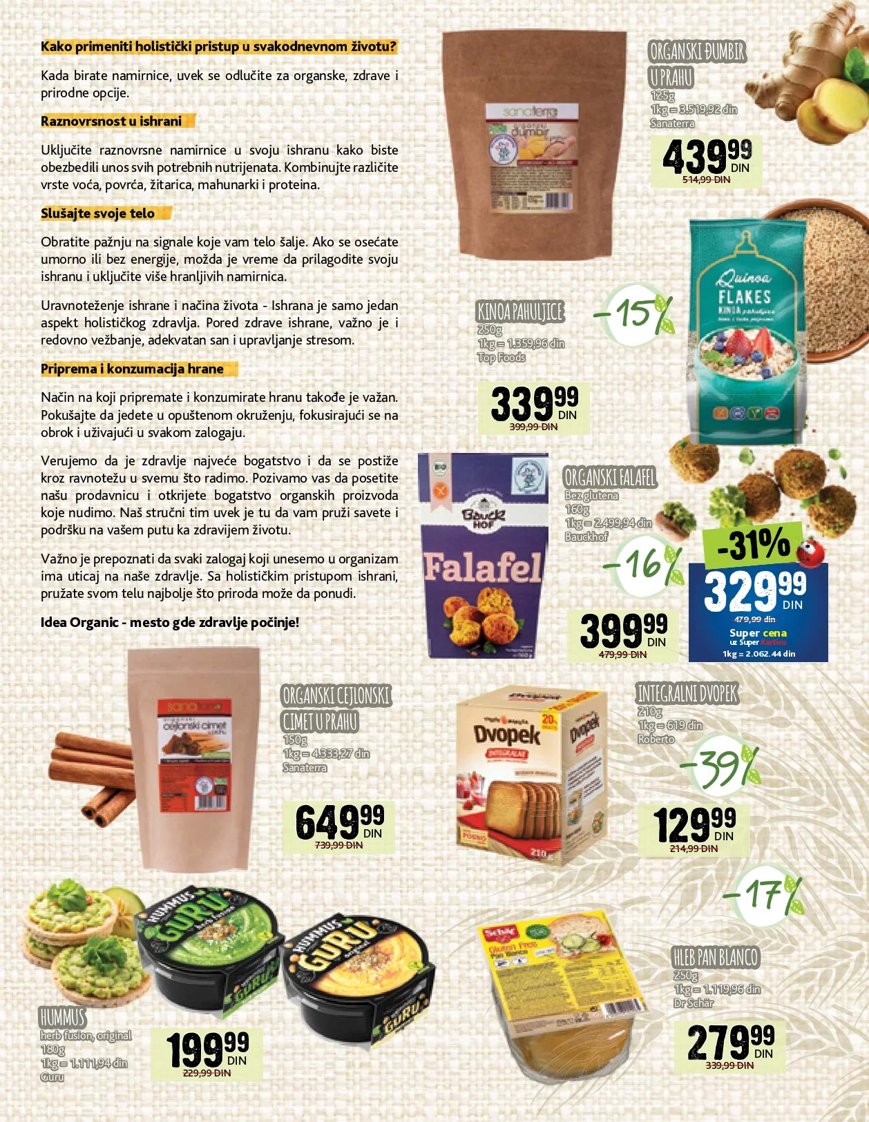 Idea Organic katalog 1-30.8.2024. Idea Organic katalog 1-30.8.2024.