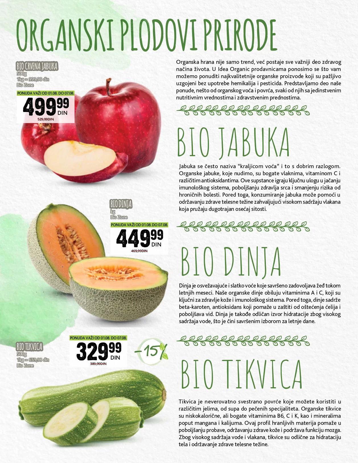 Idea Organic katalog 1-30.8.2024.