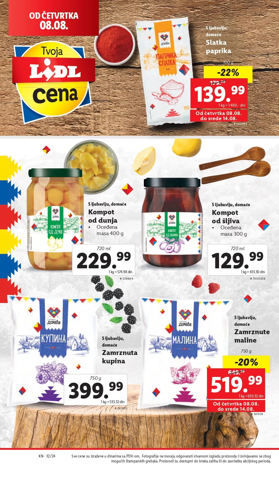 Lidl vikend akcija 8-11.8.2024.