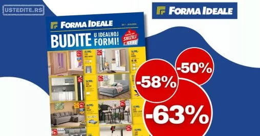 Forma Ideale katalog NAMEŠTAJ 29.7-24.8.2024.