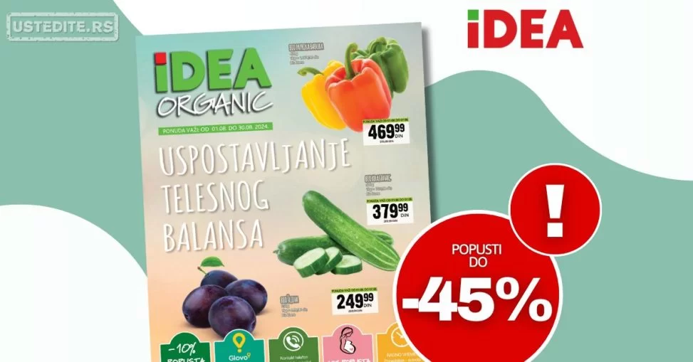 Idea Organic katalog 1-30.8.2024.