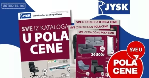 Jysk katalog SVE U POLA CENE 8-21.8.2024.