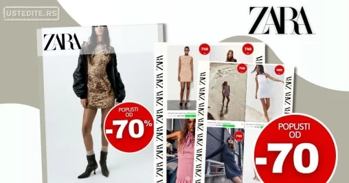 Zara SNIŽENJE od 70% – avgust 2024.