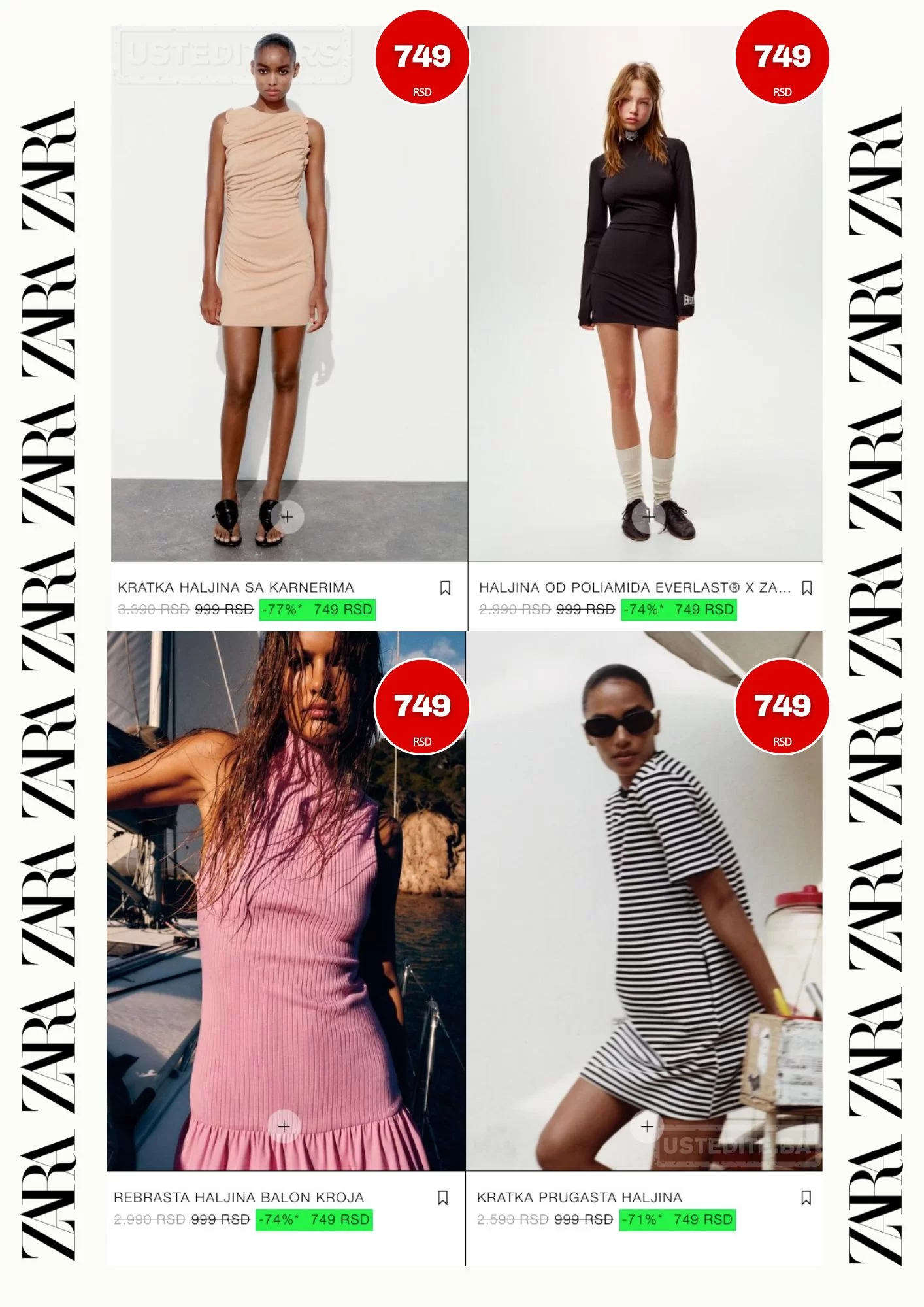 Zara SNIŽENJE od 70% – avgust 2024.