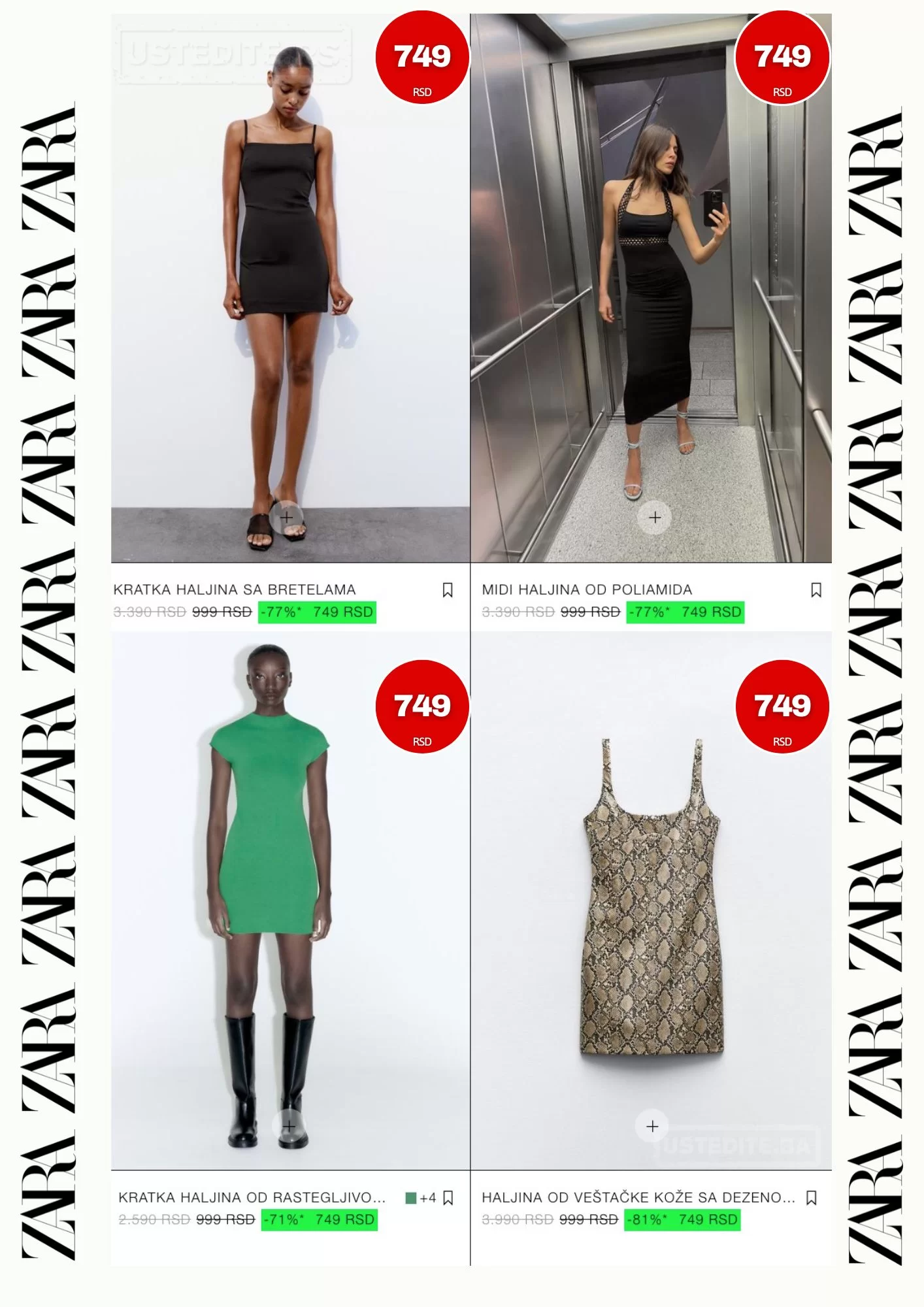 Zara SNIŽENJE od 70% – avgust 2024.