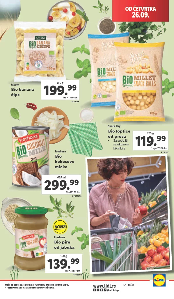 Lidl katalog PREHRANA 26-29.9.2024.