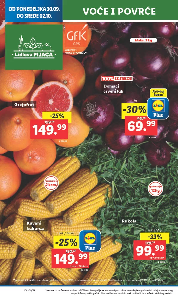 Lidl katalog PREHRANA 26-29.9.2024.