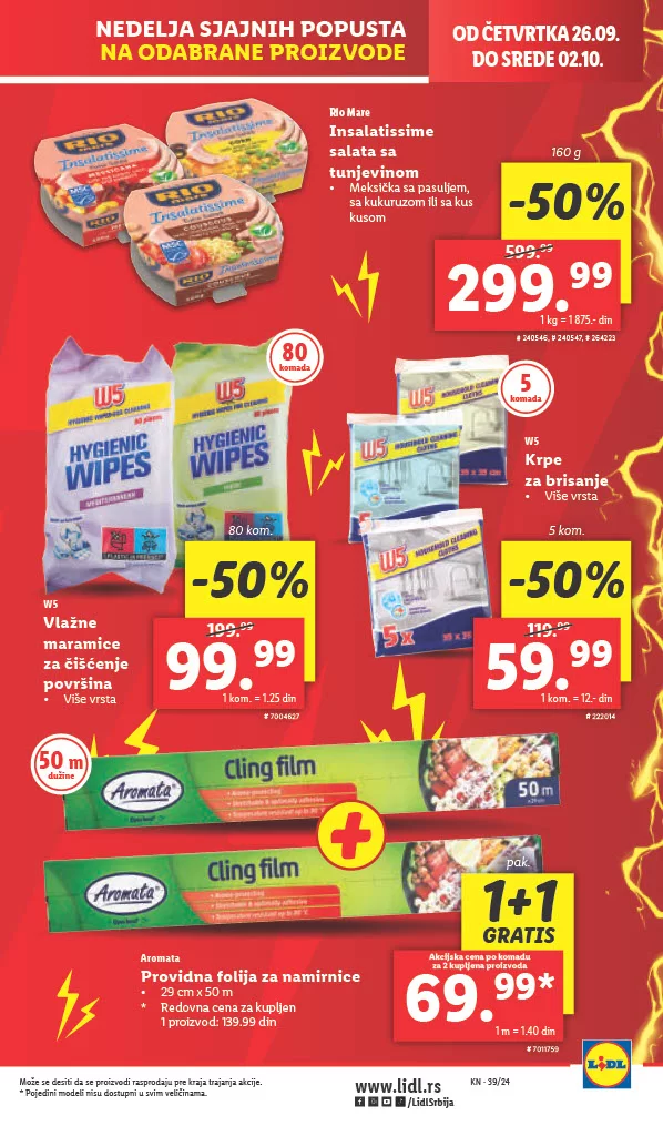 Lidl katalog PREHRANA 26-29.9.2024.