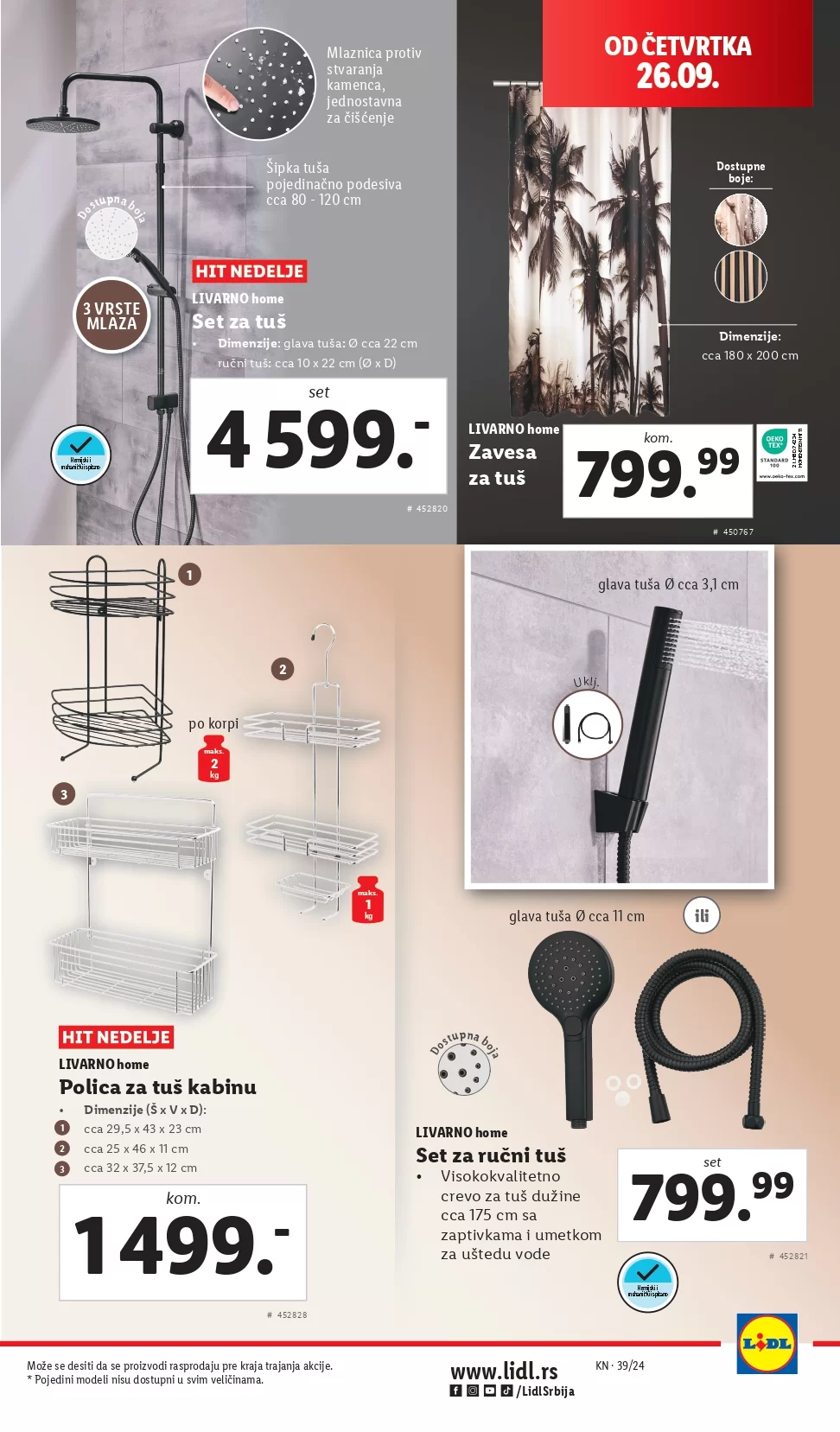 Lidl katalog NEPREHRANA 26-29.9.2024. 