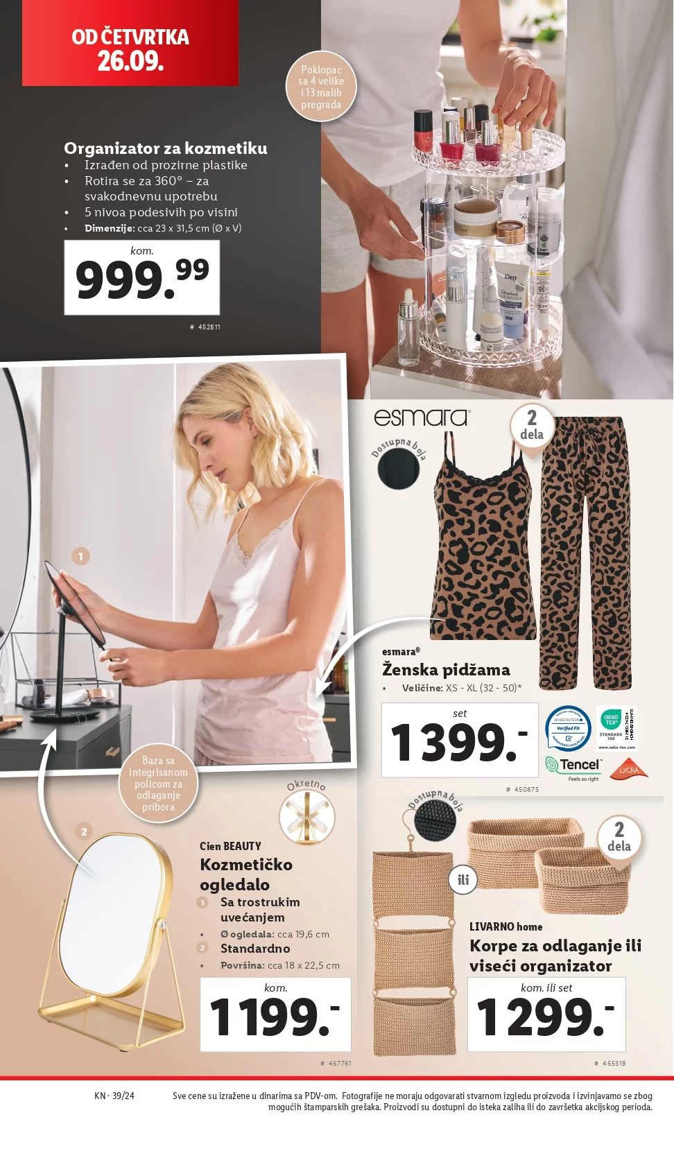 Lidl katalog NEPREHRANA 26-29.9.2024. 