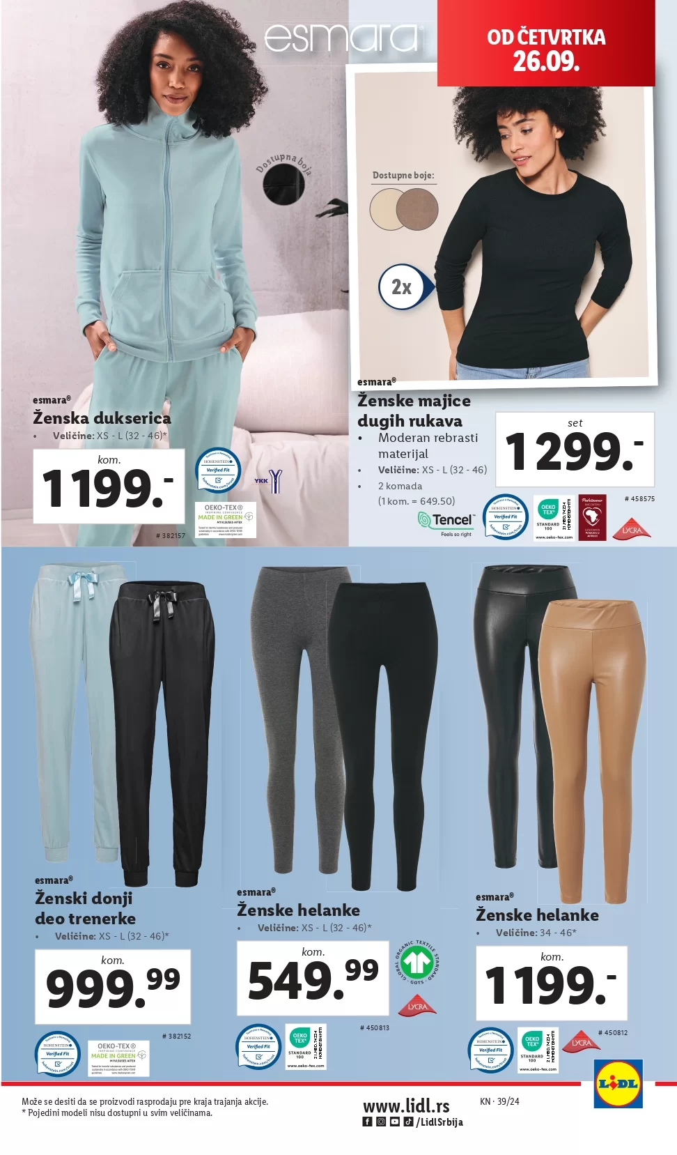 Lidl katalog NEPREHRANA 26-29.9.2024. 