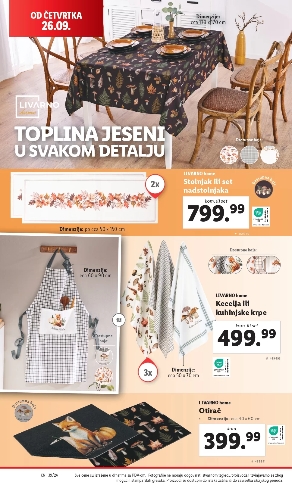 Lidl katalog NEPREHRANA 26-29.9.2024. 
