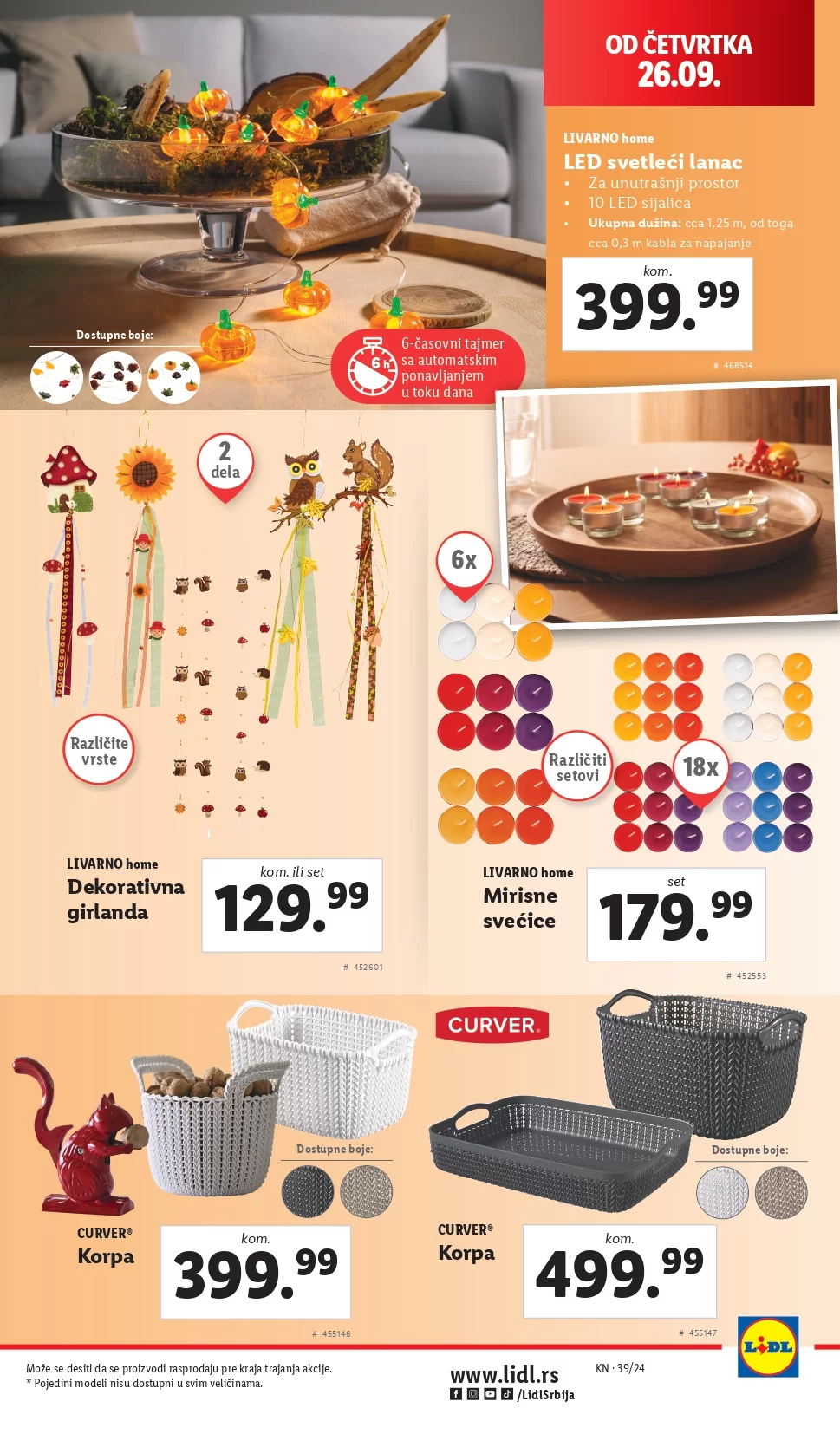 Lidl katalog NEPREHRANA 26-29.9.2024. 