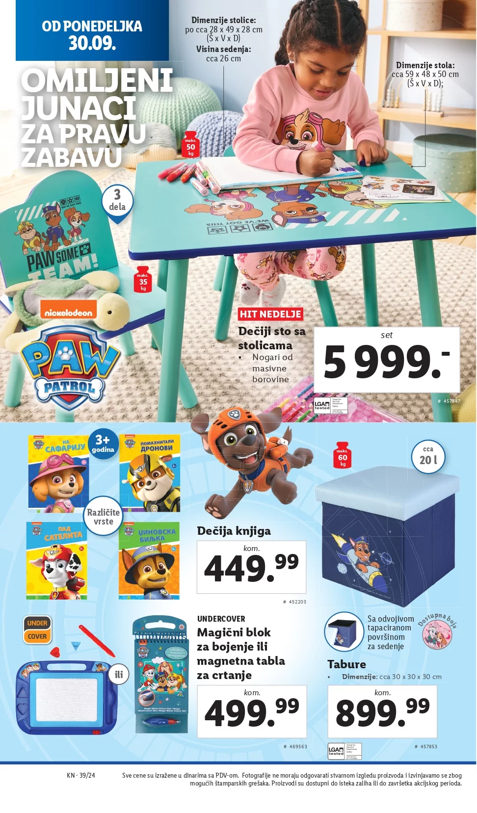 Lidl katalog NEPREHRANA 26-29.9.2024. 