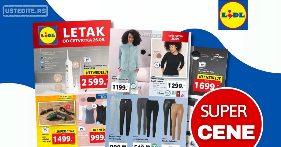 Lidl katalog NEPREHRANA 26-29.9.2024.