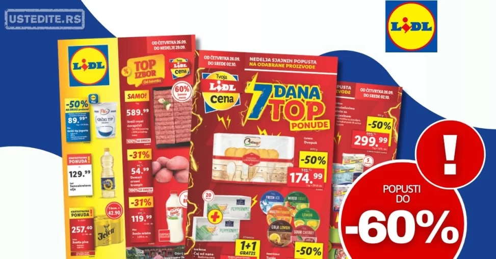 Lidl katalog PREHRANA 26-29.9.2024.