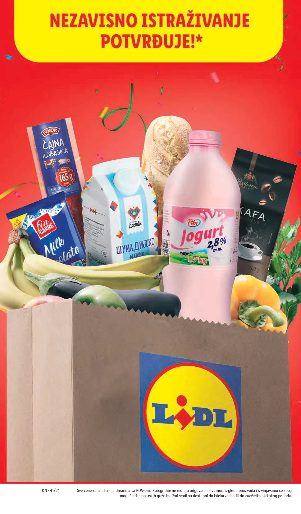 Lidl katalog prehrana 10-16.10.2024. 