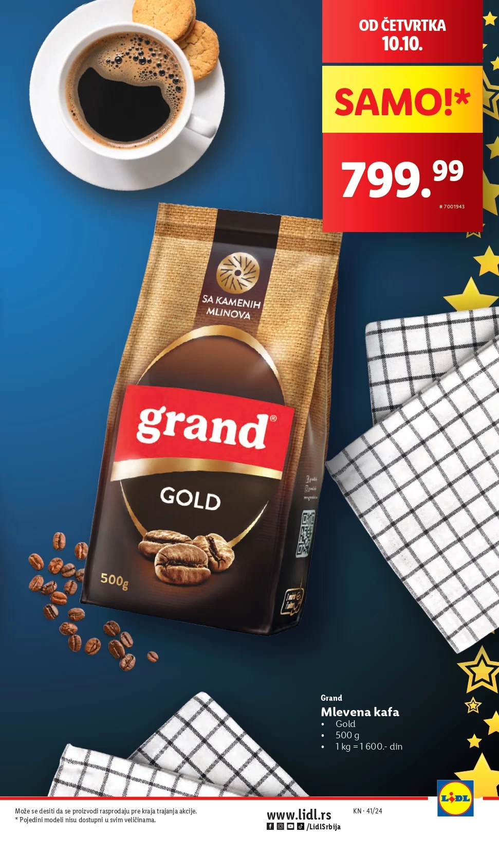 Lidl katalog prehrana 10-16.10.2024. 