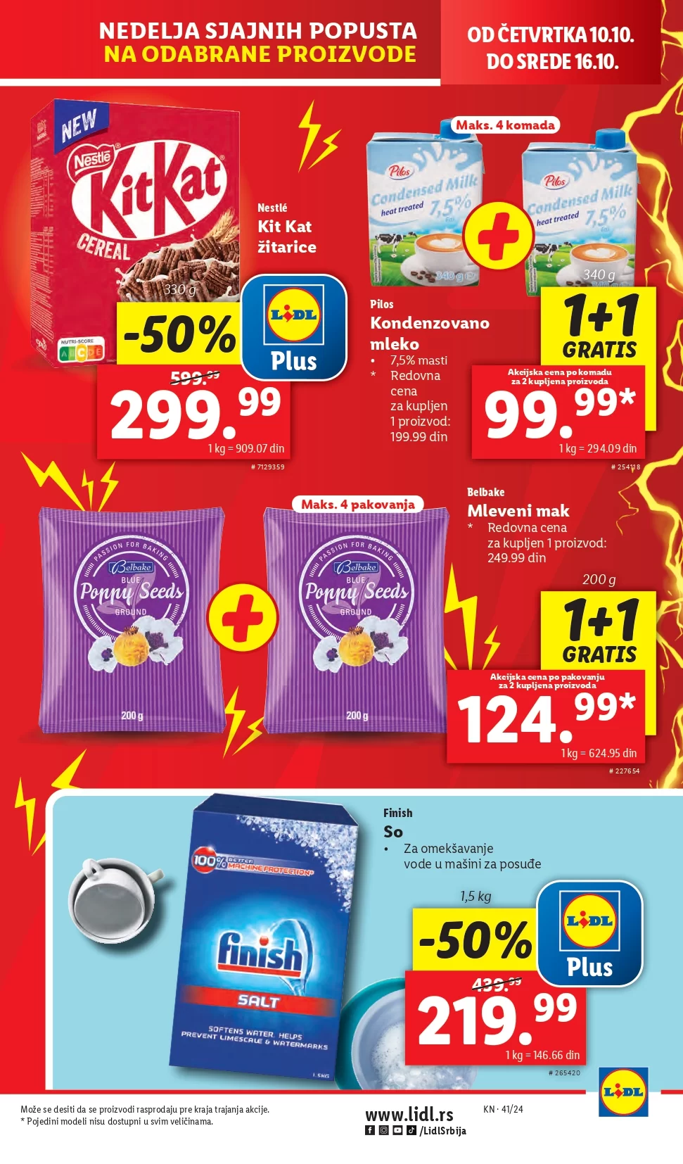 Lidl katalog prehrana 10-16.10.2024. 