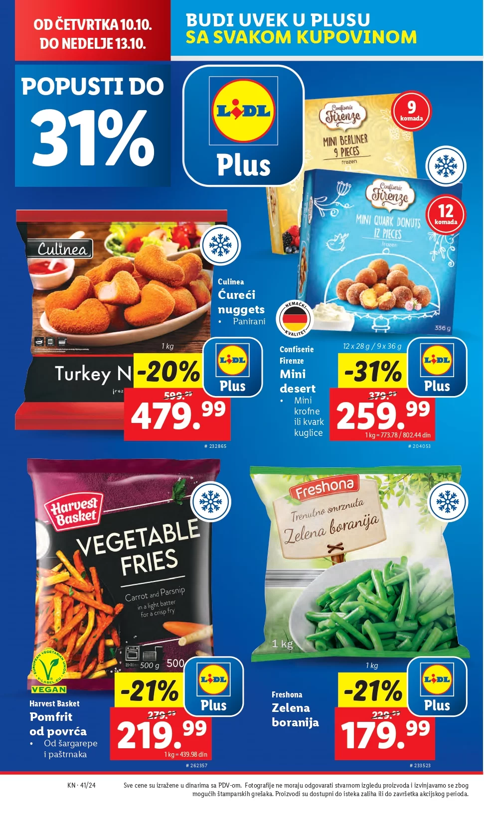 Lidl katalog prehrana 10-16.10.2024. 