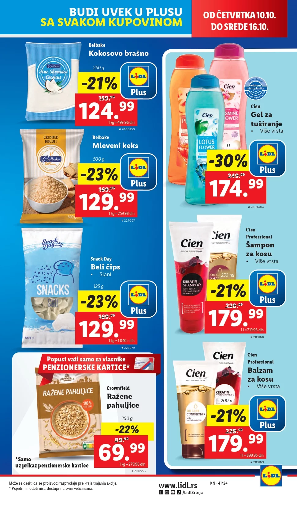 Lidl katalog prehrana 10-16.10.2024. 